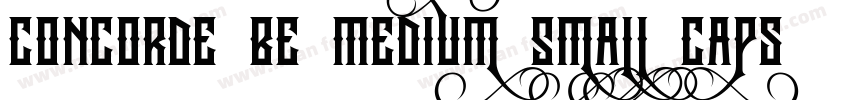 Concorde BE Medium Small Caps Old字体转换